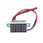 Digital Voltmeter with red LEDs, 3.5 - 30 V, black, 3-digit and 2-wire